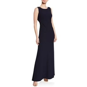 NWT! Karl Lagerfeld Drape-Back A-Line Gown